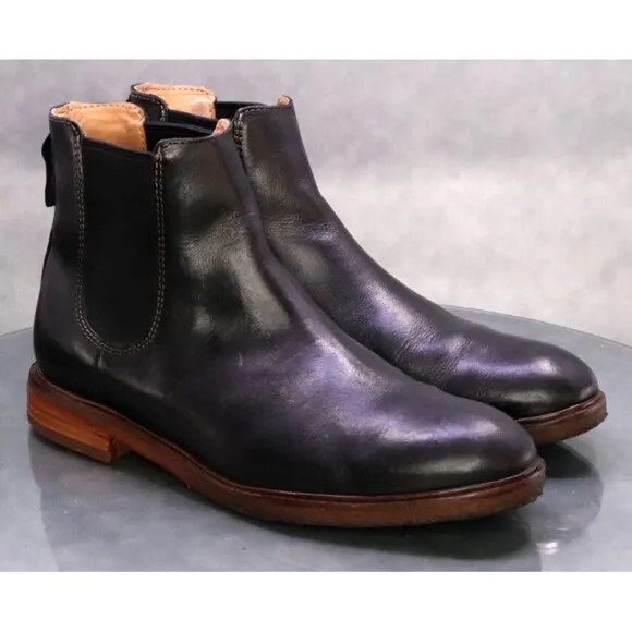 Clarks Clarkdale Gobi $150 Men's Chelsea Boots Size 8 M Leather Black