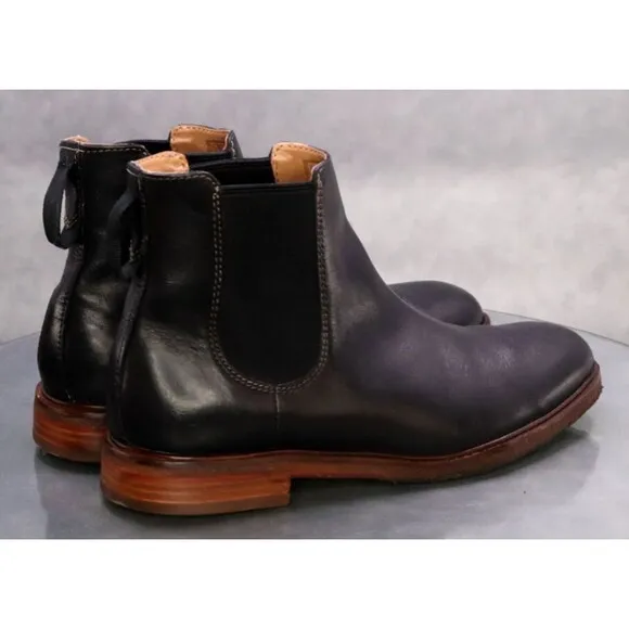 Clarks Clarkdale Gobi $150 Men's Chelsea Boots Size 8 M Leather Black