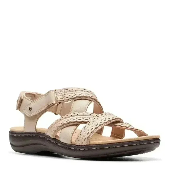 Clarks Collection Leather Sandals Laurieann Rena Tan Sand 11