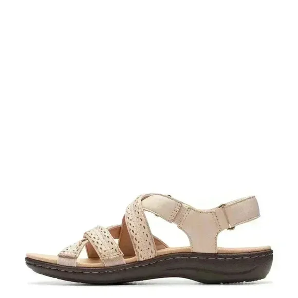 Clarks Collection Leather Sandals Laurieann Rena Tan Sand 11