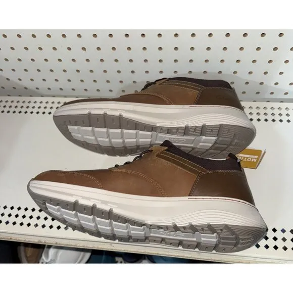 Clarks Motion Trek EZ Mens Leather Casual Slip On Sneakers Shoes Size 10.5 Brown