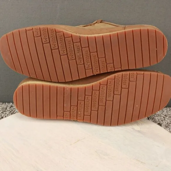 Clarks Originals Wallabee Chukka Boots Mens 11.5 Maple Suede Tan Gum Soles