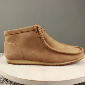 Clarks Originals Wallabee Chukka Boots Mens 11.5 Maple Suede Tan Gum Soles