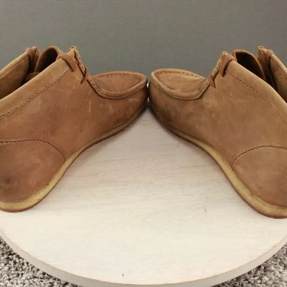 Clarks Originals Wallabee Chukka Boots Mens 11.5 Maple Suede Tan Gum Soles