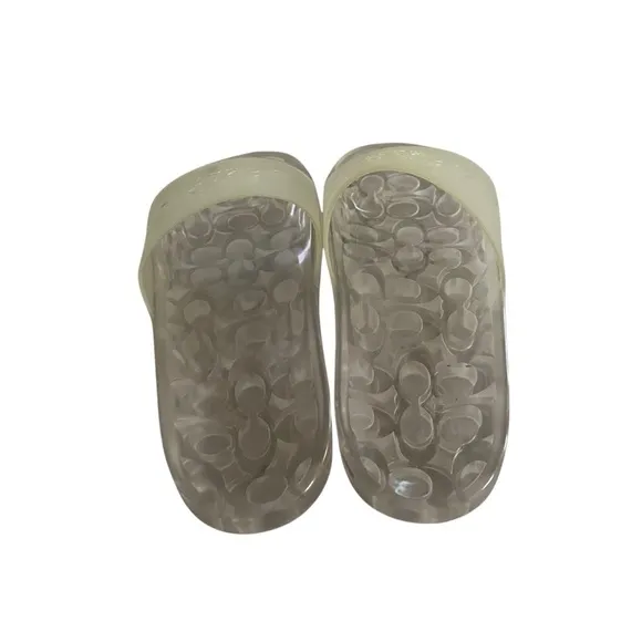 Coach Clear Slide Sandals Women Size 10
