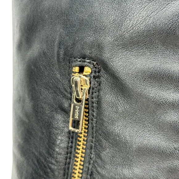 Coach Palmera OTK Leather Boot Women's SZ 10 Black Over the Knee RESOLED Crepe