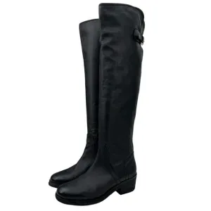 Coach Palmera OTK Leather Boot Women's SZ 10 Black Over the Knee RESOLED Crepe