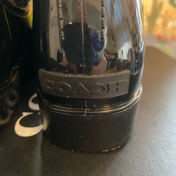 COACH Rivington Rubber Black Rain Boots, Women’s Size 8B