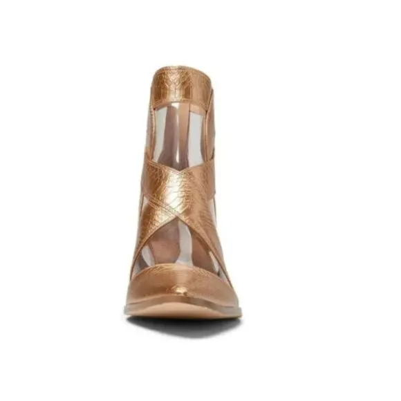 Coconut By Matisse Anthem Bronze Snake Formal Boots Size 7.5 M NWB
