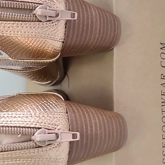 Coconut By Matisse Anthem Bronze Snake Formal Boots Size 7.5 M NWB