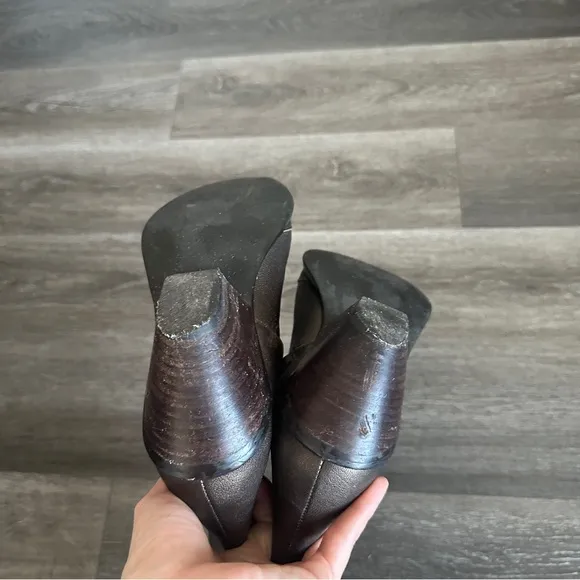 Coldwater Creek retro bronze brown leather cowboy boots