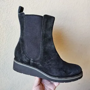 Cole Haan Booties Women’s 7B Shoe Black Johanna Wedge Chelsea Ankle Waterproof