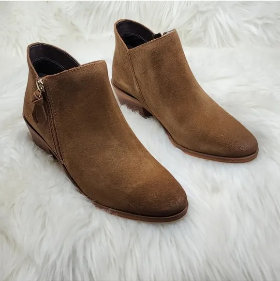 Cole Haan Gracy Bootie (45 mm) Earthen Agora Burnished Suede Boots