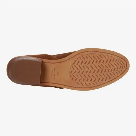 Cole Haan Gracy Bootie (45 mm) Earthen Agora Burnished Suede Boots