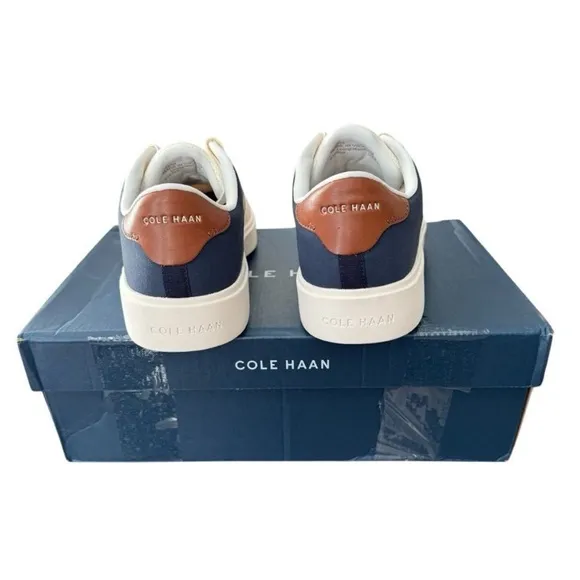 Cole Haan Grand Crosscourt Winner Sneaker Ivory Navy Blazer Men’s Size 11 Medium