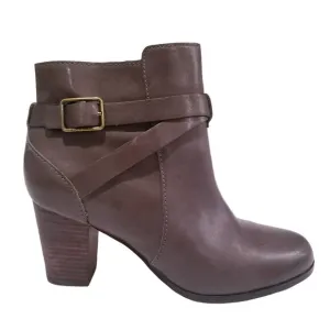 Cole Haan Grand. OS Leather Buckle Ankle Boots