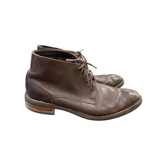 Cole Haan Mens Brown Leather Chukka Boots Size 11M