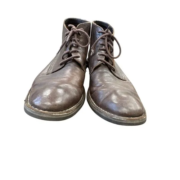 Cole Haan Mens Brown Leather Chukka Boots Size 11M