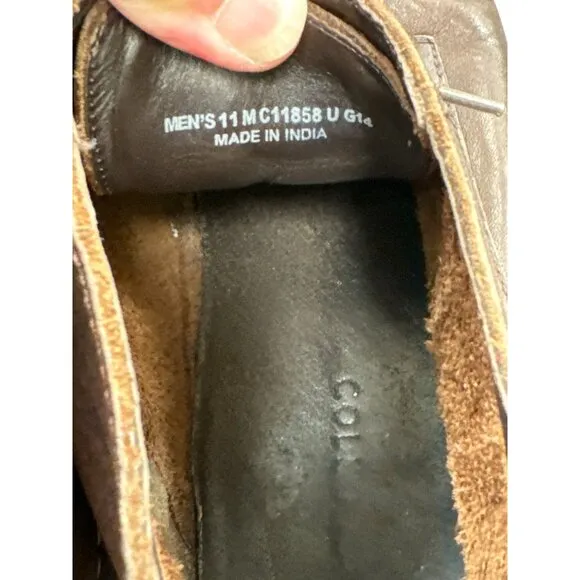 Cole Haan Mens Brown Leather Chukka Boots Size 11M