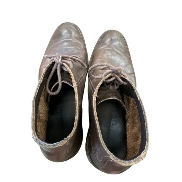 Cole Haan Mens Brown Leather Chukka Boots Size 11M