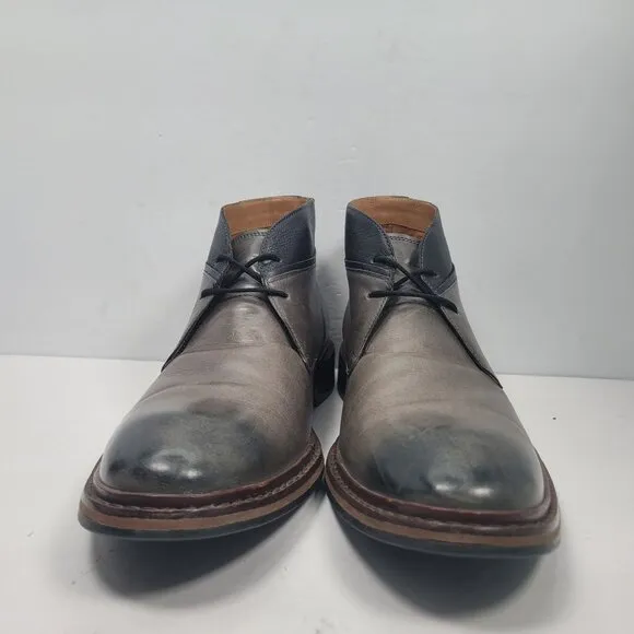 Cole Haan Men's Grey Burnished Leather Chukka Ankle Boots C23862 US Size 11M
