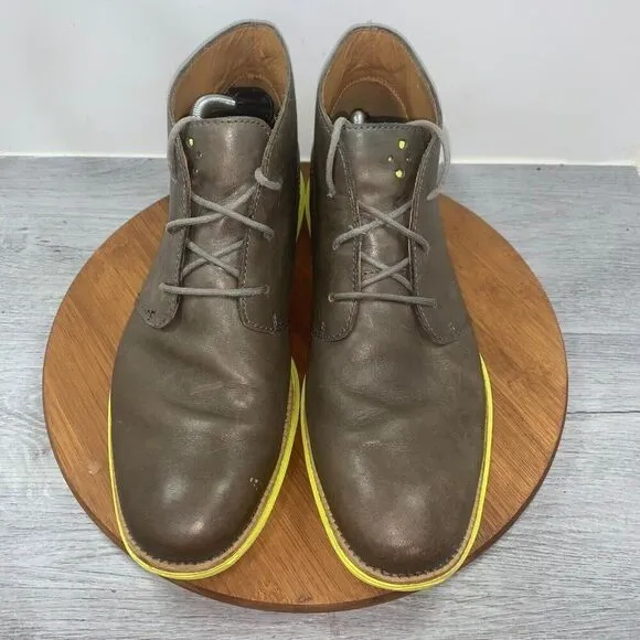 Cole Haan Men's Size 13 M Zerogrand Grand.Os Chukka Boots Brown/Yellow C20319
