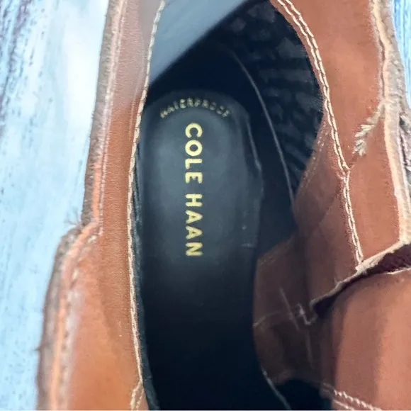 Cole Haan “River” Brown Leather Chelsea Ankle Boots