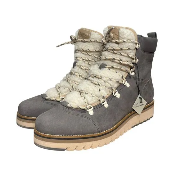 Cole Haan ZeroGrand Explore Upstate Waterproof Shearling Hiking Boots Size 11B