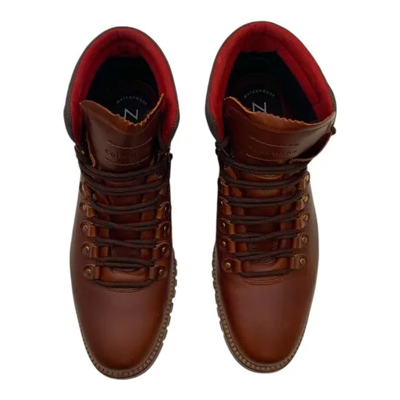 Cole Haan ZeroGrand Hiker Waterproof Boots British Tan Leather US Men's 9W