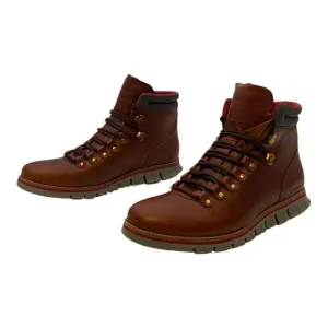 Cole Haan ZeroGrand Hiker Waterproof Boots British Tan Leather US Men's 9W