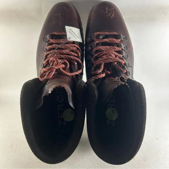 Cole Haan Zerogrand Hiker Mens Leather Waterproof Boots Brown Size 9.5 M