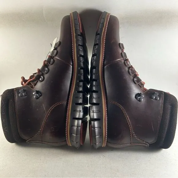 Cole Haan Zerogrand Hiker Mens Leather Waterproof Boots Brown Size 9.5 M