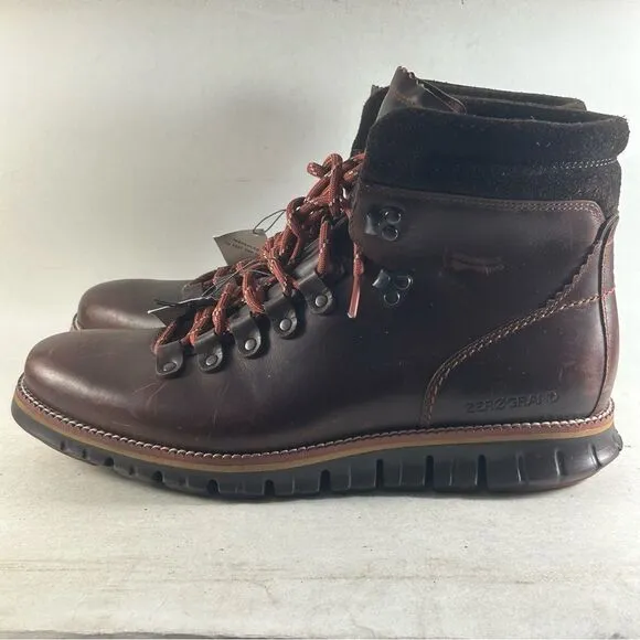 Cole Haan Zerogrand Hiker Mens Leather Waterproof Boots Brown Size 9.5 M