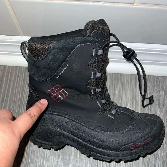 Columbia Black Bugaboot 2 Youth Waterproof Boots