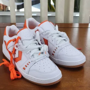 Converse Alexis Sablone AS-1 Pro Ox Leather Skate Shoes A08130C White/Orange 8.5