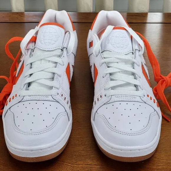 Converse Alexis Sablone AS-1 Pro Ox Leather Skate Shoes A08130C White/Orange 8.5