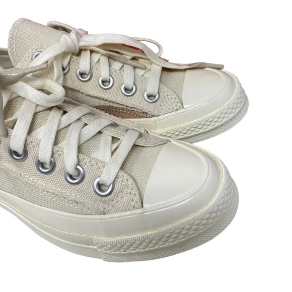 Converse Chuck 70 OX Shoes Crafted Canvas Beige Women Size Low Top Skate 572613C