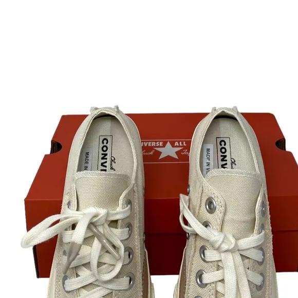 Converse Chuck 70 OX Shoes Crafted Canvas Beige Women Size Low Top Skate 572613C