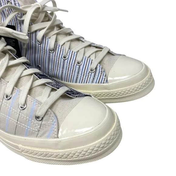 Converse Chuck 70 Retro Shoes For Men Skate High Stripes Canvas A00457C-WWSBBBBW