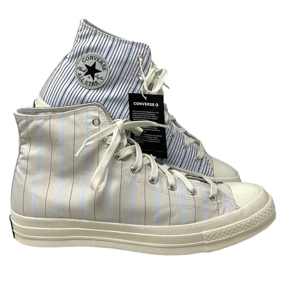Converse Chuck 70 Retro Shoes For Men Skate High Stripes Canvas A00457C-WWSBBBBW