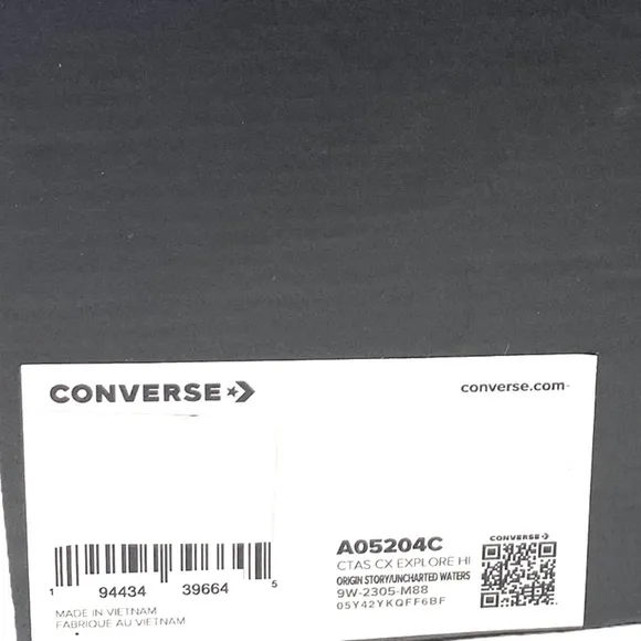 Converse Chuck Taylor CX Shoes Skate Women's Size Casual Hi Gray Canvas A05204C