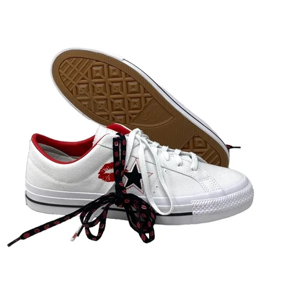 Converse CONS One Star Pro Shoes Low Skate Sneakers Men's Canvas White A04606C