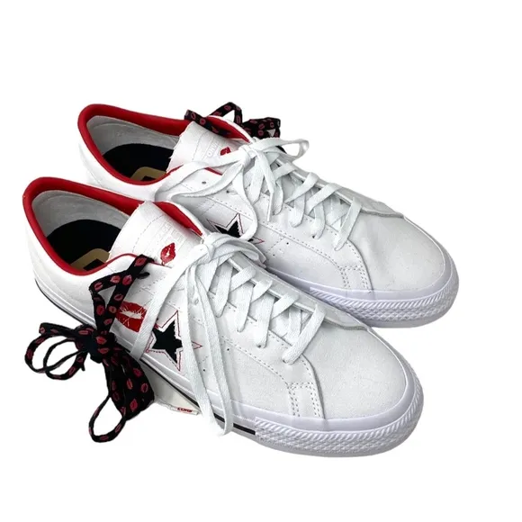 Converse CONS One Star Pro Shoes Low Skate Sneakers Men's Canvas White A04606C