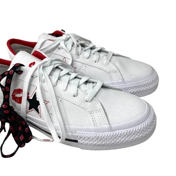 Converse CONS One Star Pro Shoes Low Skate Sneakers Men's Canvas White A04606C