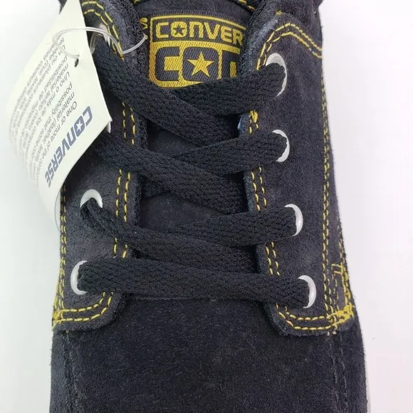 Converse Cons Sea Star LS Mid Mens Sz 10.5 Womens Sz 12 Black Skate Sneaker Shoe