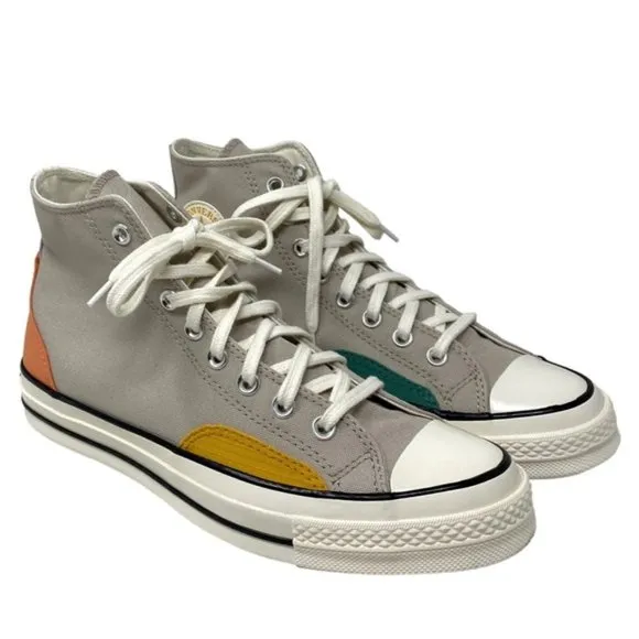 Converse Ctas 70 High Shoes Men’s Size Gray Multi Canvas Skate Sneakers A05122C