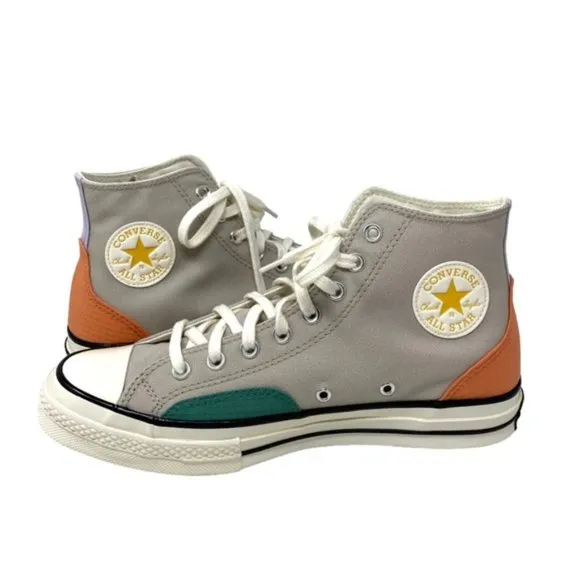 Converse Ctas 70 High Shoes Men’s Size Gray Multi Canvas Skate Sneakers A05122C