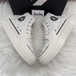 Converse CTAS Construct High Shoes Women's size 10.5 Men's 9 Skate White A02832C
