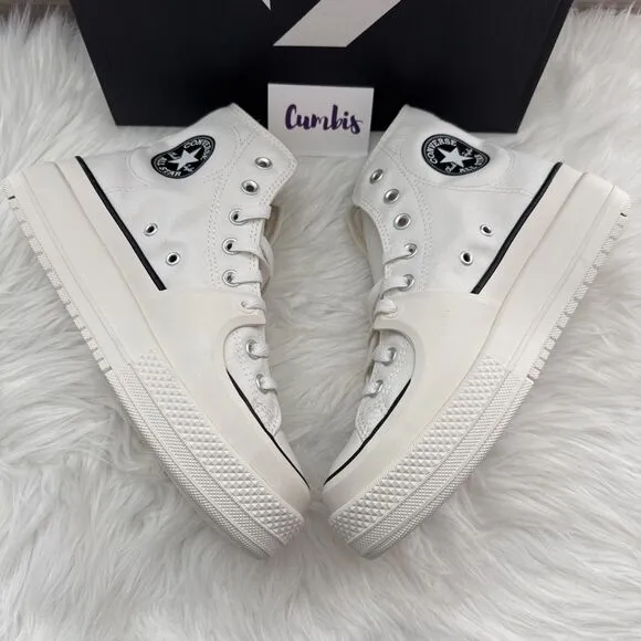 Converse CTAS Construct High Shoes Women's size 10.5 Men's 9 Skate White A02832C
