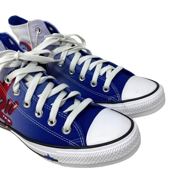 Converse Ctas High Top Shoes Canvas Sneaker For Women Blue White Skate A04167C